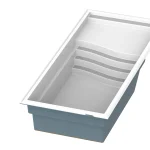 Piscine creusée en fibre de verre Mova, modèle 12x25 - Signature