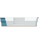 Piscine creusée en fibre de verre Mova, modèle 12x22, vue de côté