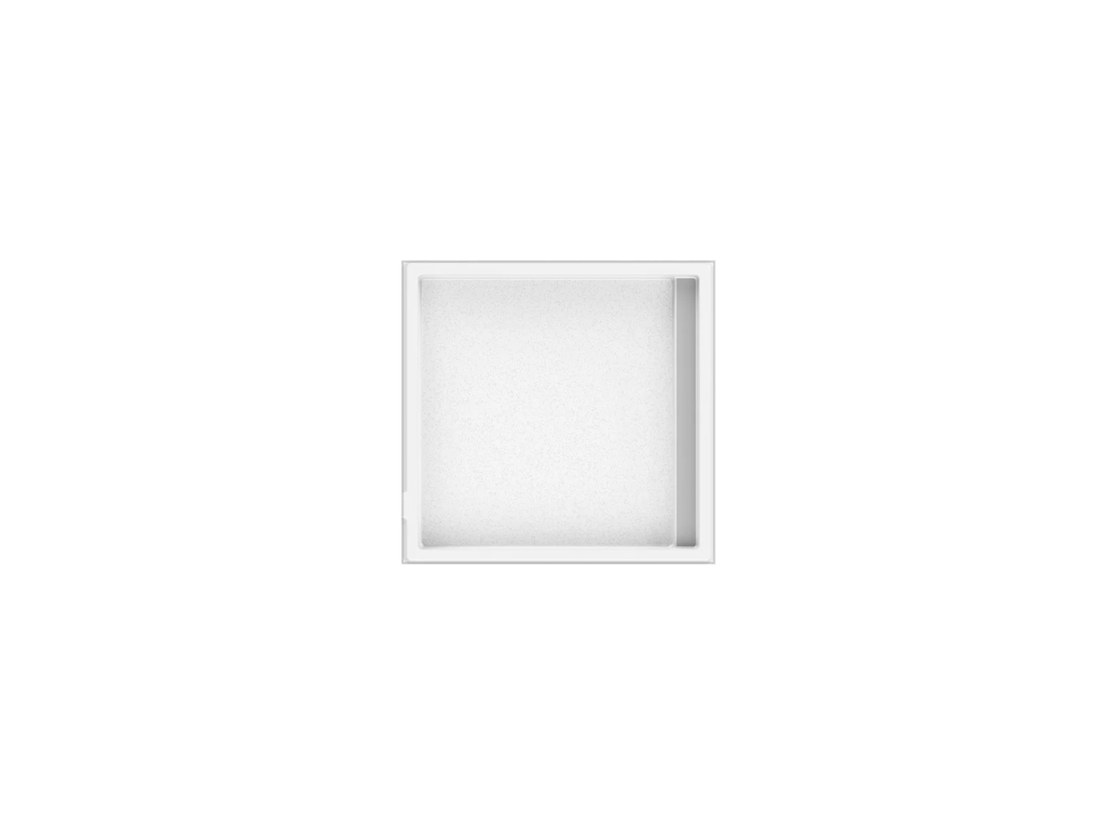 Piscine creusée en fibre de verre Mova, modèle 12x12 - Pataugeuse, vue de dessus